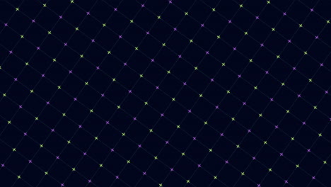 Colorful-grid-dots-in-shades-of-green-and-purple