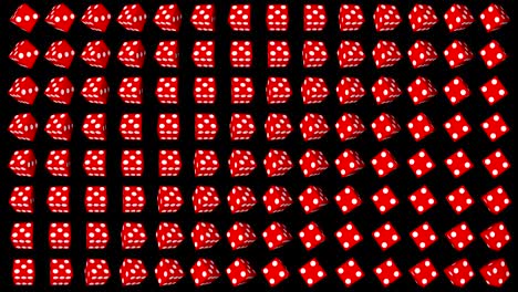 cubos de dados rojos casino juego de azar fondo negro