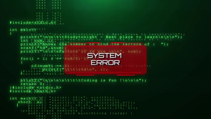 Attention danger glitched background computer virus system hacked error sign malware data breach