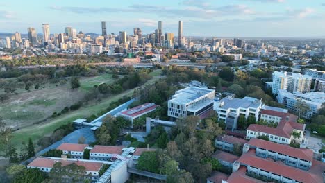 qut queensland university of technology drone shot