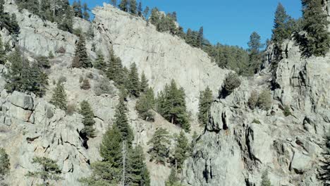 aerial views of the mountains between boulder and nederland in colorado