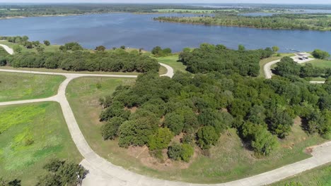 aerial video of lake proctor in texas