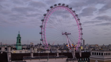 london eye and skyline, london, england