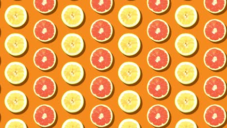 orange and grapefruit loop animation.