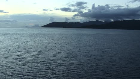 Raiatea-island-at-dawn,-French-Polynesia