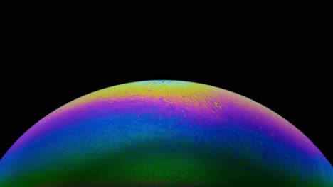 nuevo planeta color tierra burbuja de jabón macro 4k 60fps