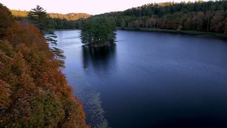 Aerial-Maples-line-Bass-Lake-in-Blowing-Rock