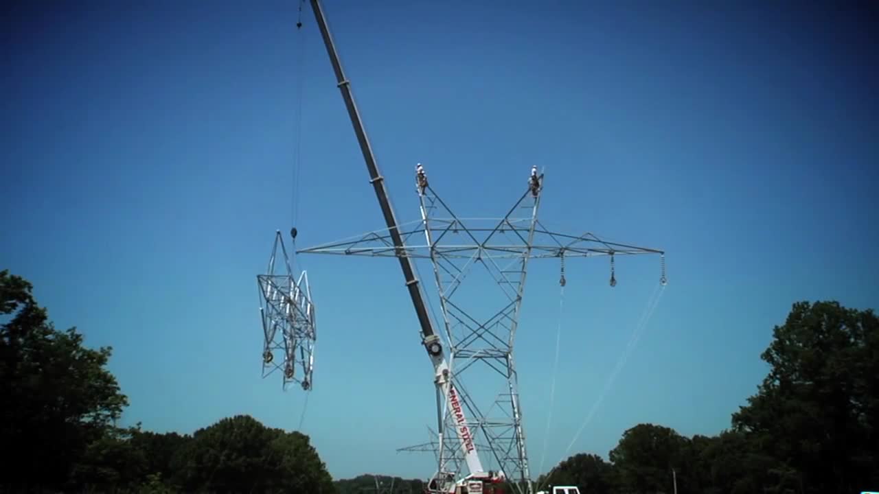 хронометраж строительства или замены линий электропередач