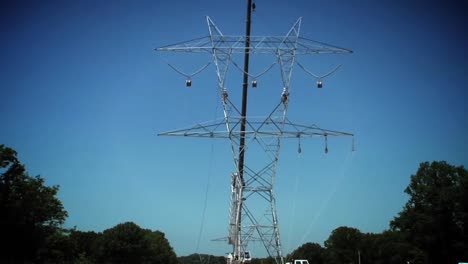 Time-Lapse-Of-Power-Lines-Being-Built-Or-Replaced