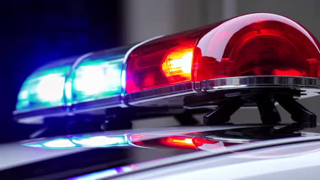 police car emergency lights