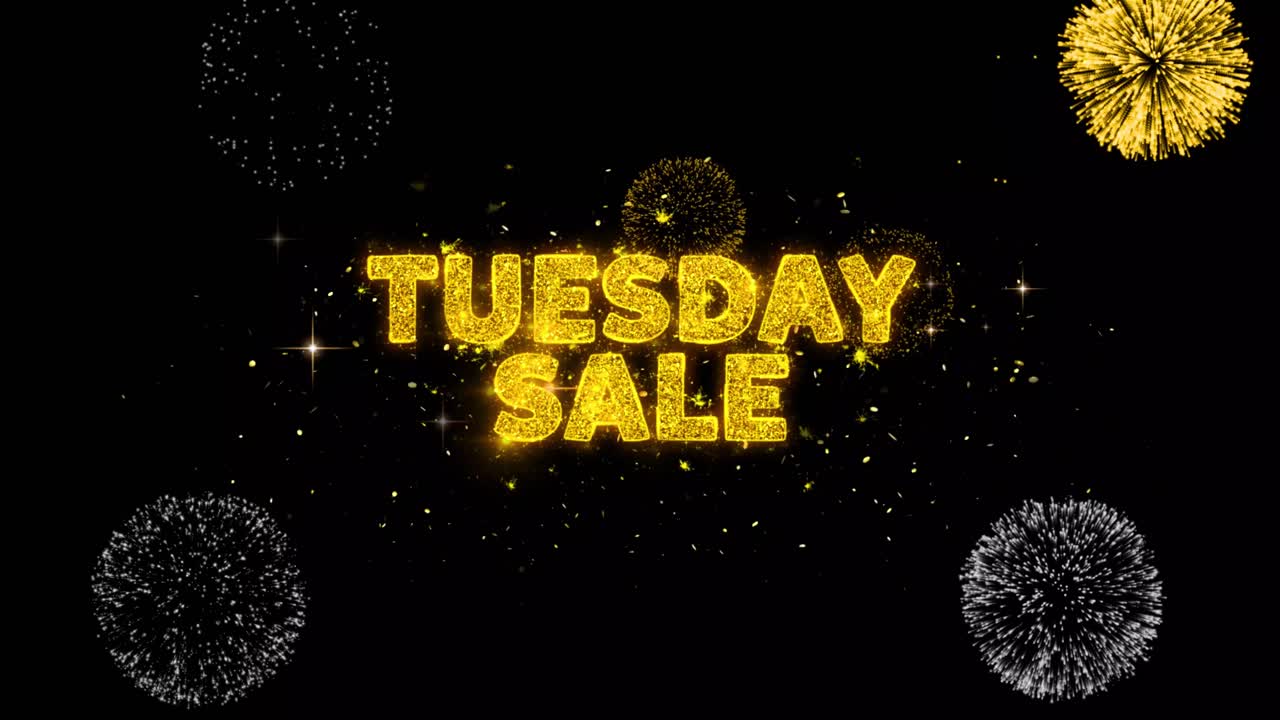 Tuesday Sale Fireworks Graphic
