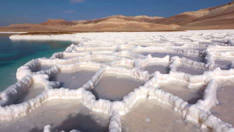 salt flats of the dead sea