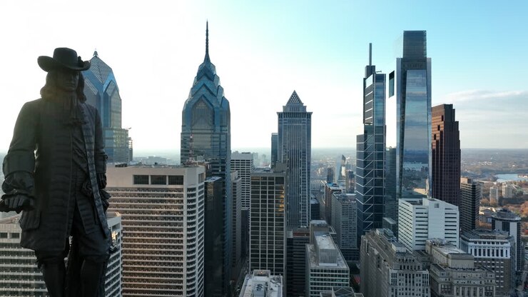 William Penn nello skyline di Philadelphia