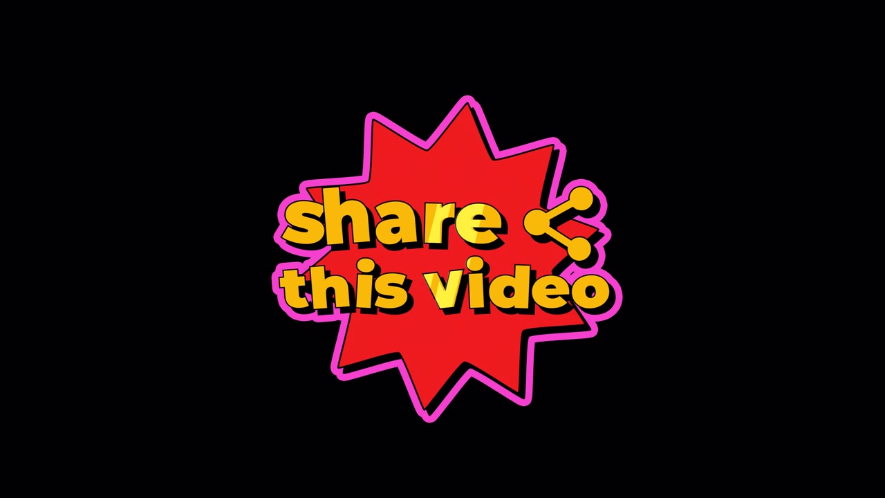 Animated Share This Video Call to Action Graphic