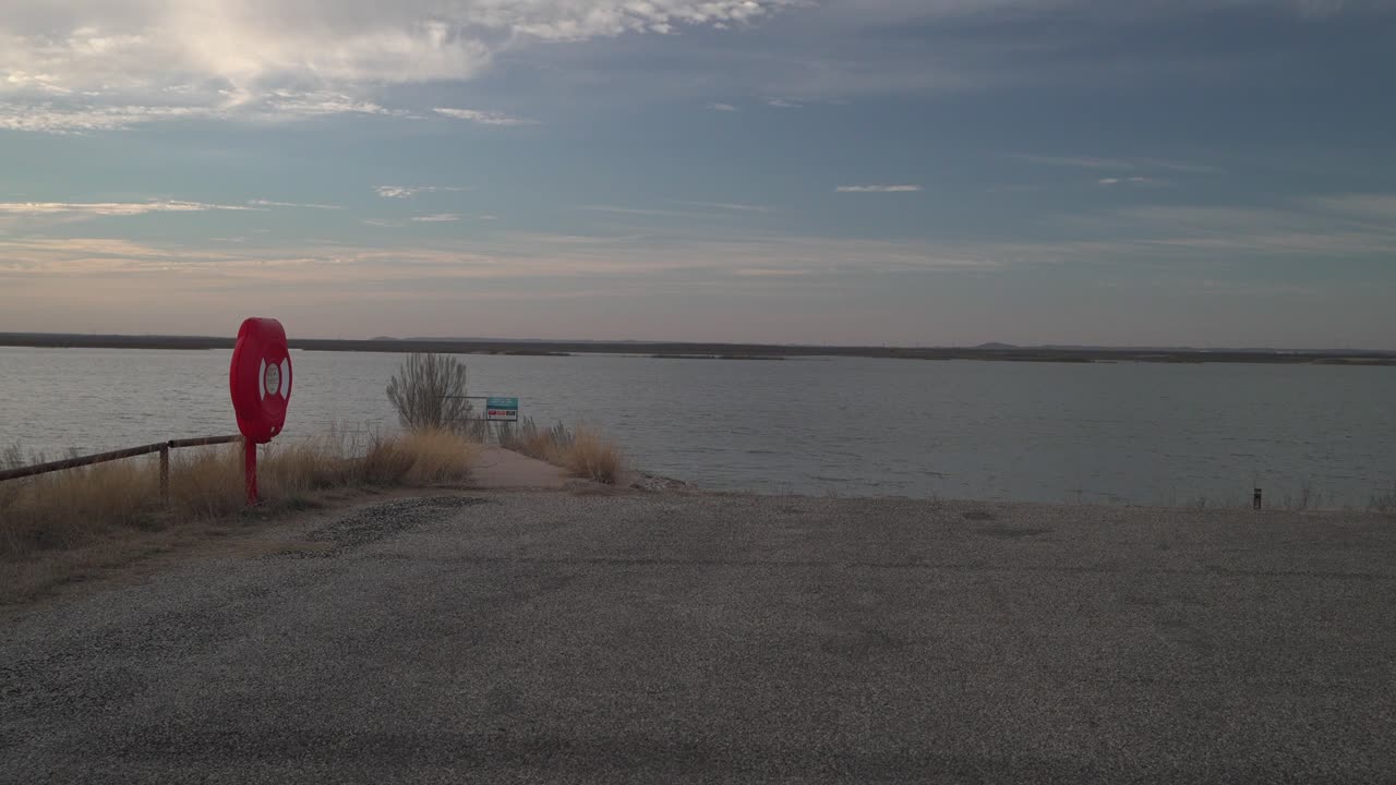 Golden hour at a boat launch