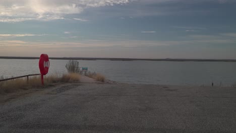 golden hour at a boat launch