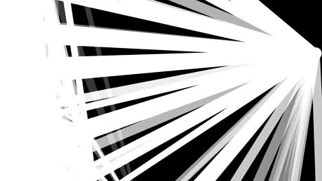 abstract white lines is random moving animation on black background. animation of seamless loop
