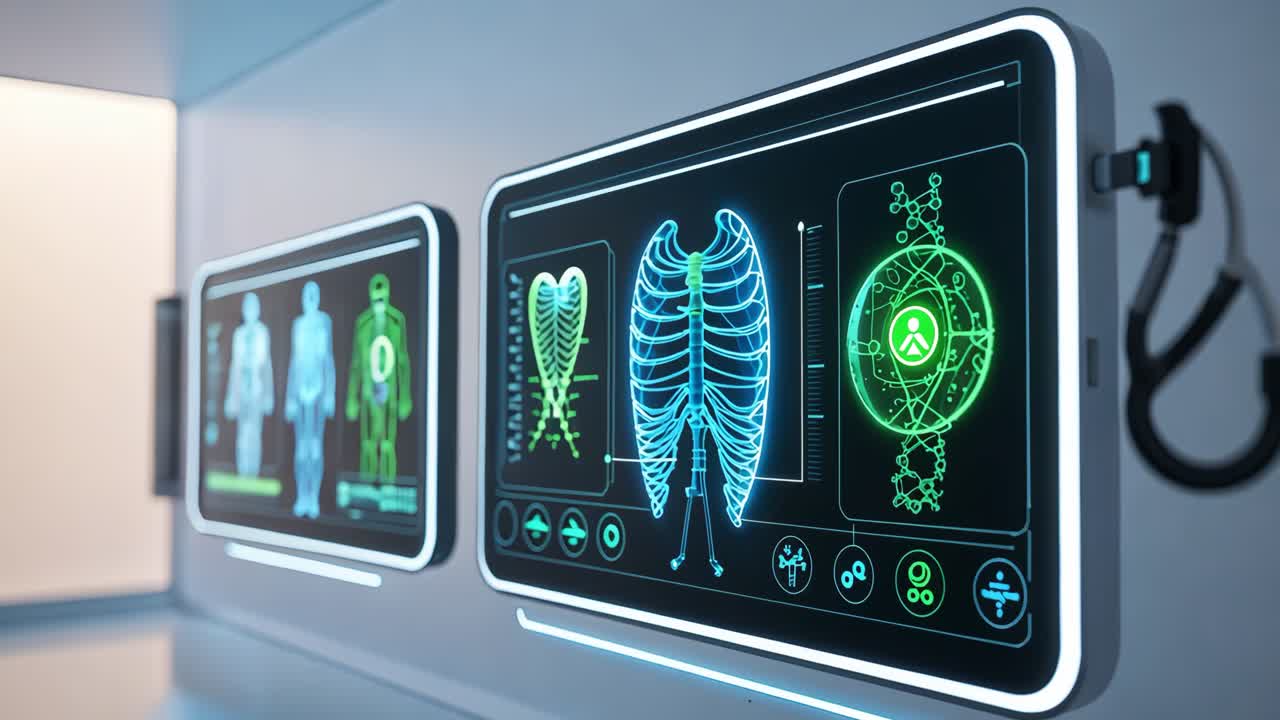 Futuristic Medical Imaging Display