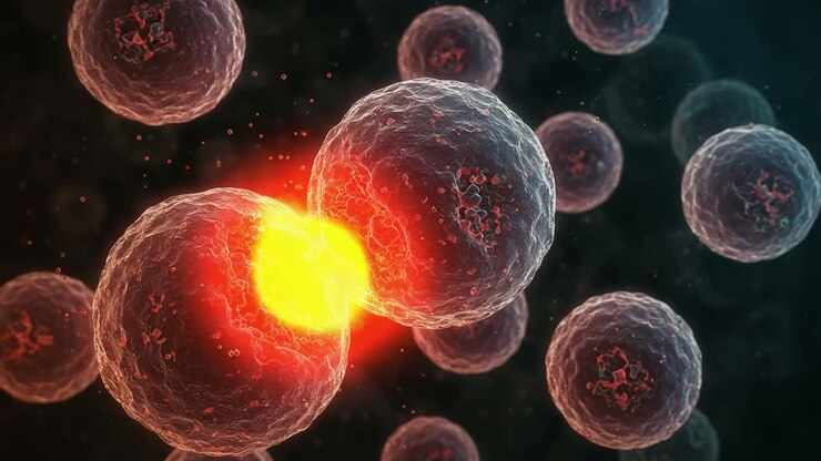 Dynamic Interaction Between Cells: A Visual Journey into Cellular Fusion and Energy Transformation at the Microscopic Level