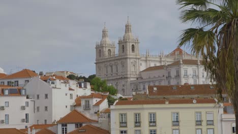 view from miradouro das portas do sol filmed in lisbon, portugal