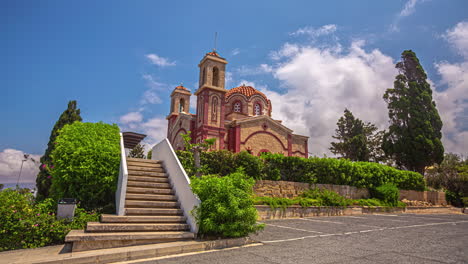 Blick-Auf-Die-Kirche-Agioi-Anargyroi-In-Paphos,-Zypern