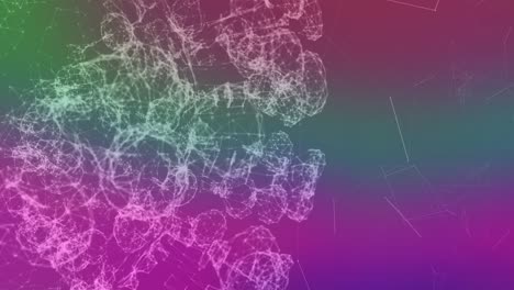 animation of 3d dna strand spinning on purple glowing background