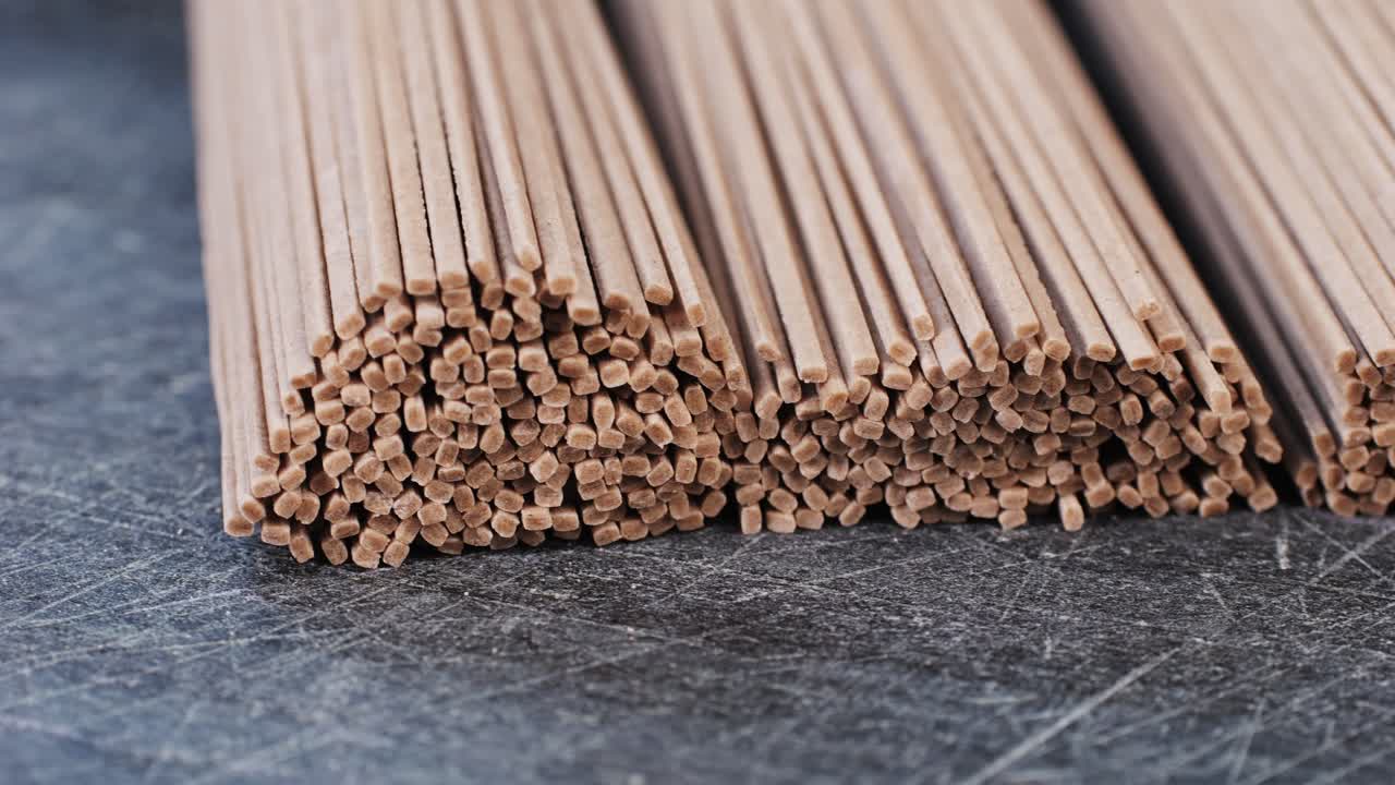Close-up of Brown Rice Noodles