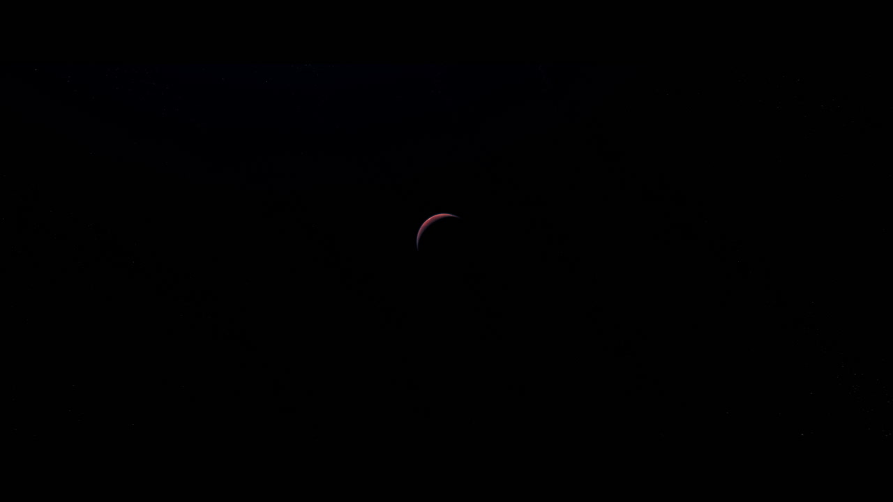 Planet Mars viewed from space