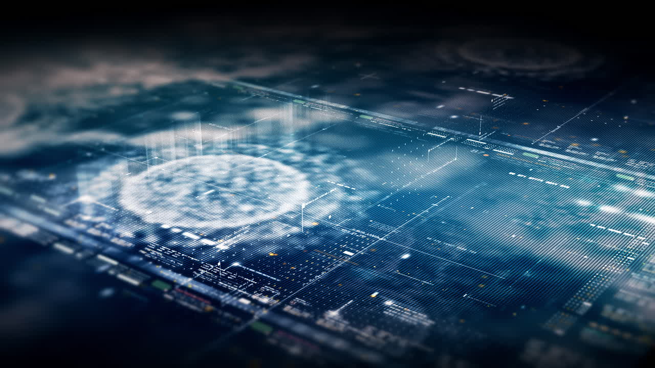 simulación macro futurista de células microscópicas organismo flotando en líquido