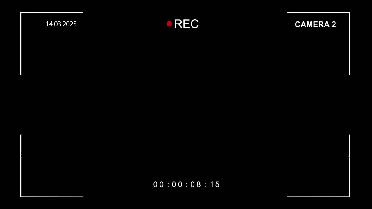 CCTV Camera Recording Interface with Date and Time