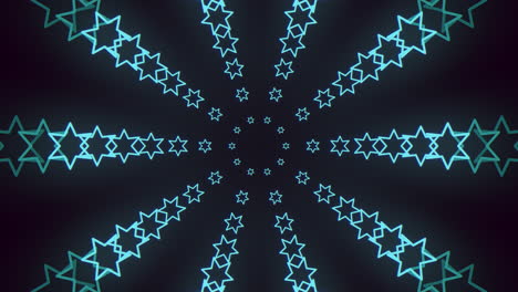 Mesmerizing-glowing-blue-star-pattern-creates-vibrant-stellar-display