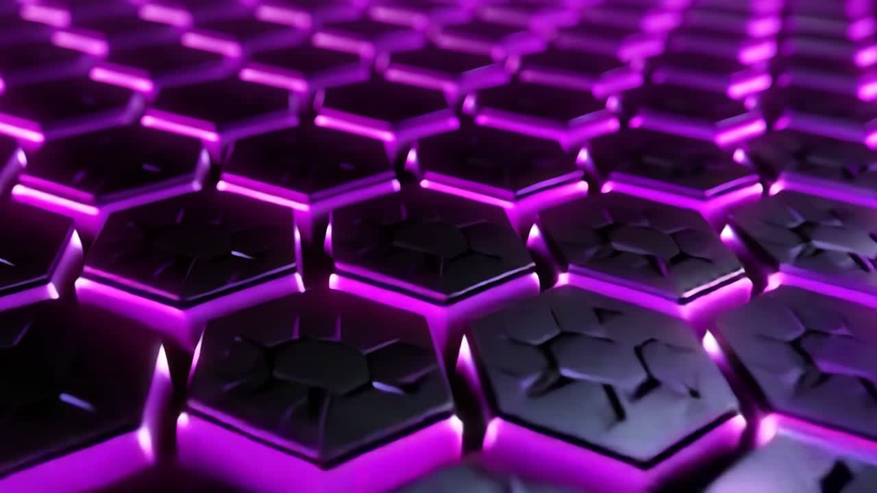 Abstract Purple Hexagon Pattern