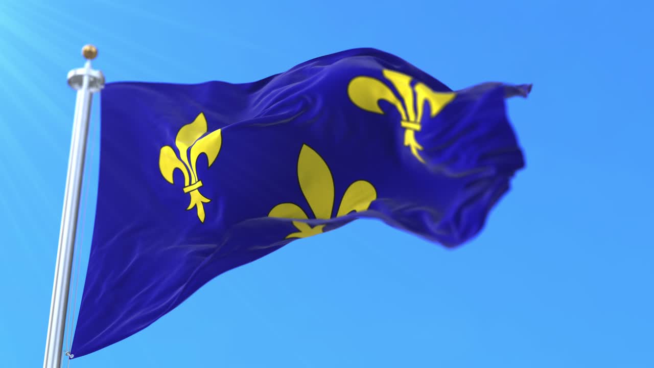 프랑스의 île de france 지역의 발. loop