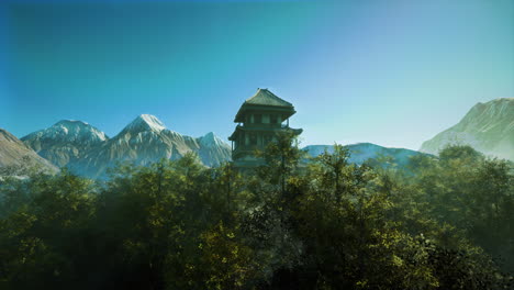 평온한 산의 사원