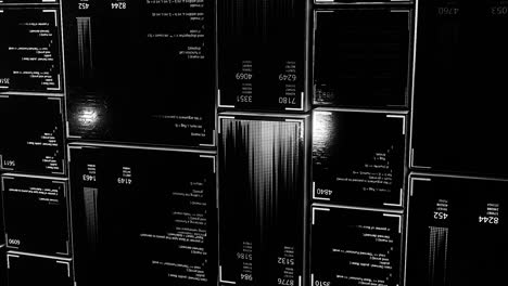 fondo de la interfaz de datos digital