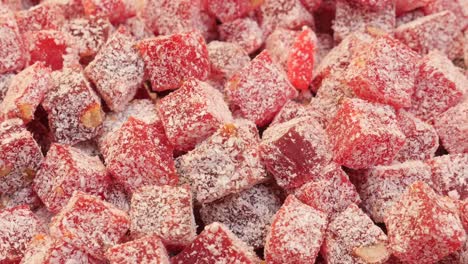 close-up of turkish delight