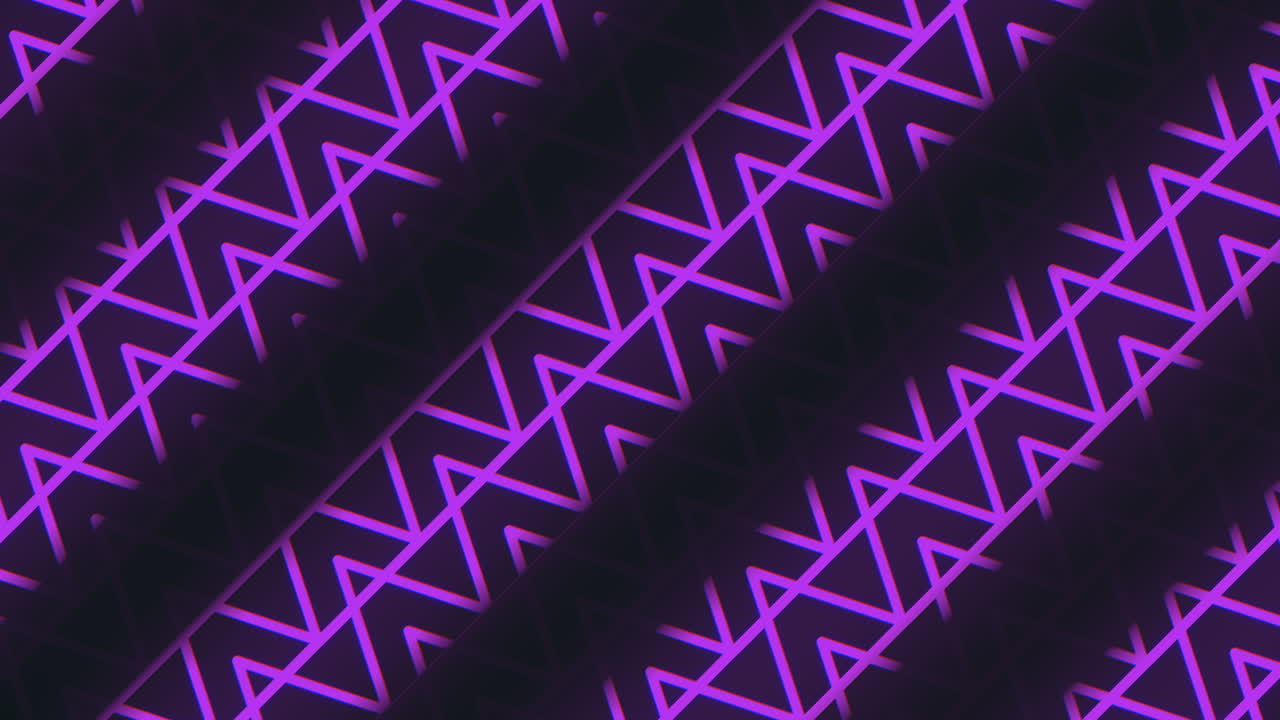 patrón de triángulos geométricos morados con color neón