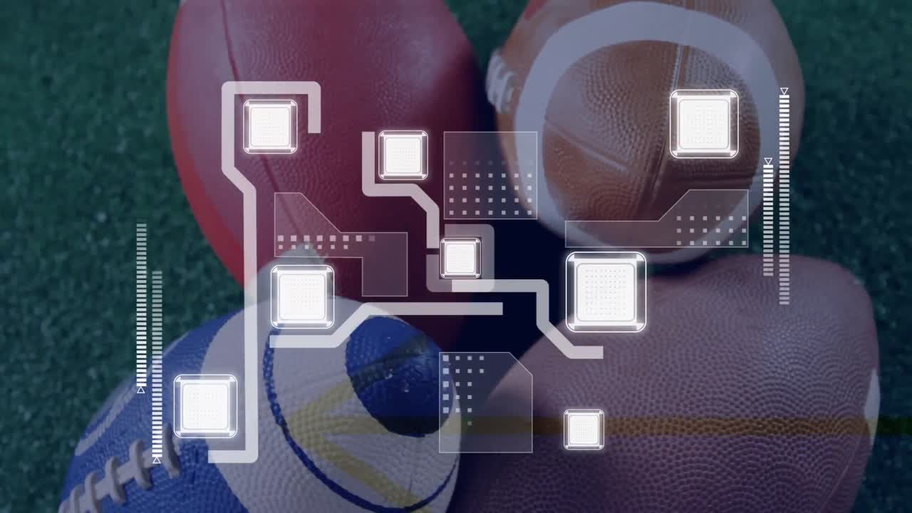 축구 공을 통해 금융 데이터 처리의 애니메이션