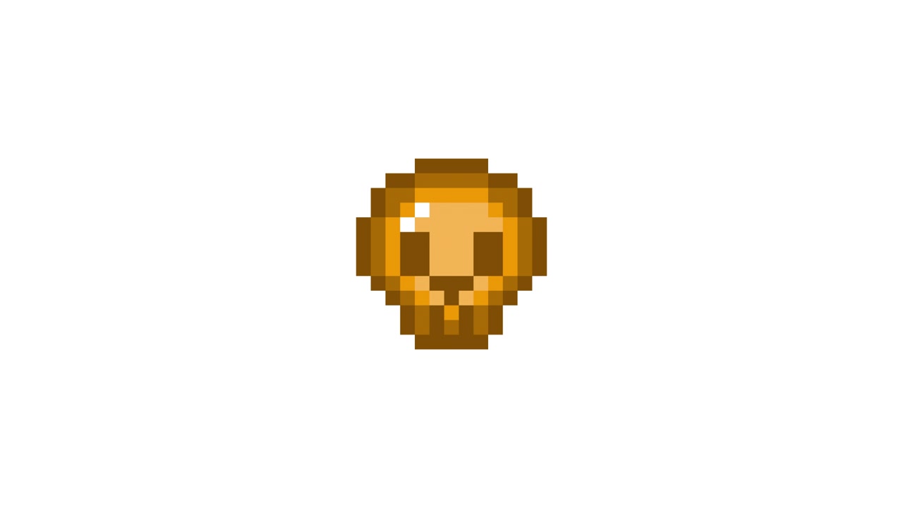 Pixel Art Pop-up Mini Ikon Animation med kranium (8).mov