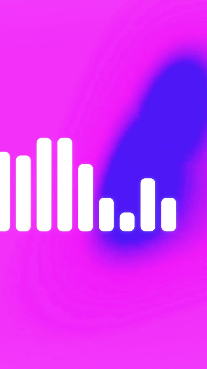 Solid Pink Background with Equalizer Bars