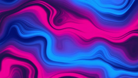 neon wavy line loop cyan background