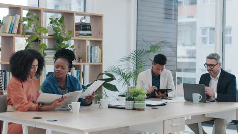 business meeting in modern office