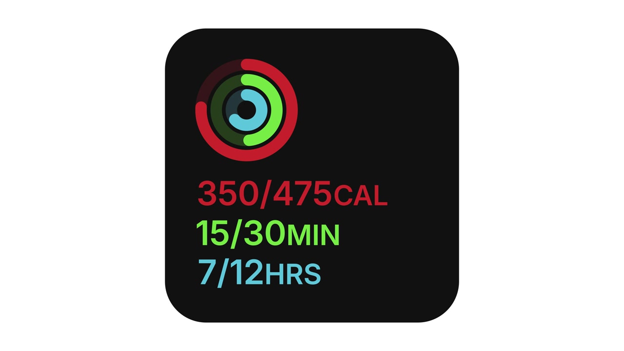 Apple Watch Activity Rings Display