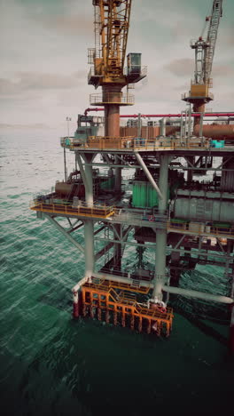 oil rig platform in the ocean