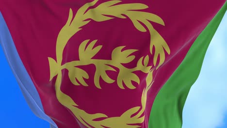 seamless loop of eritrea flag.