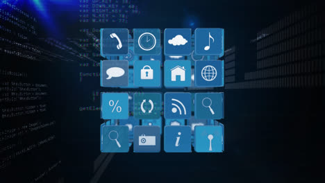 Internet codes and symbols on a cube with binary codes