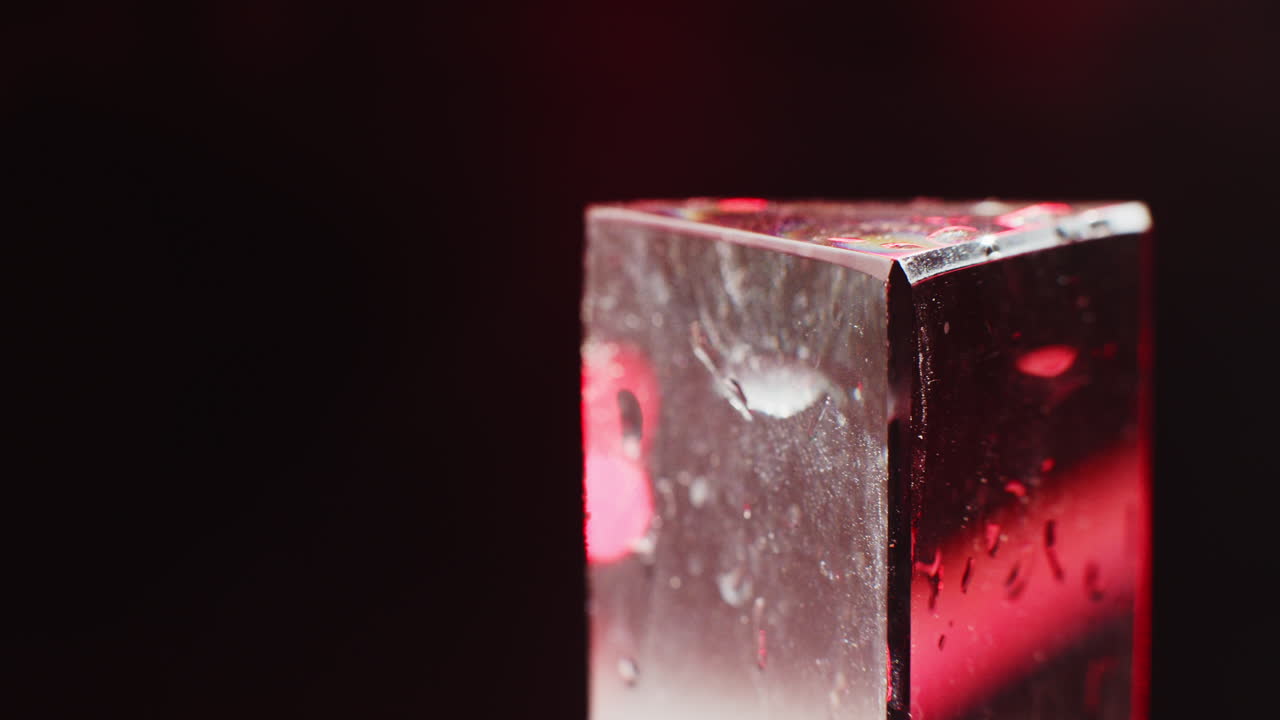 Close-up view of a triangular prism