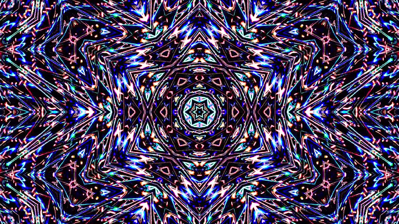 luz abstracta brillante que gobierna el color completo, caleidoscopio