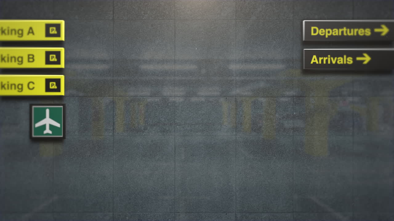 Comprehensive Airport Wall Displaying Essential Passenger Information