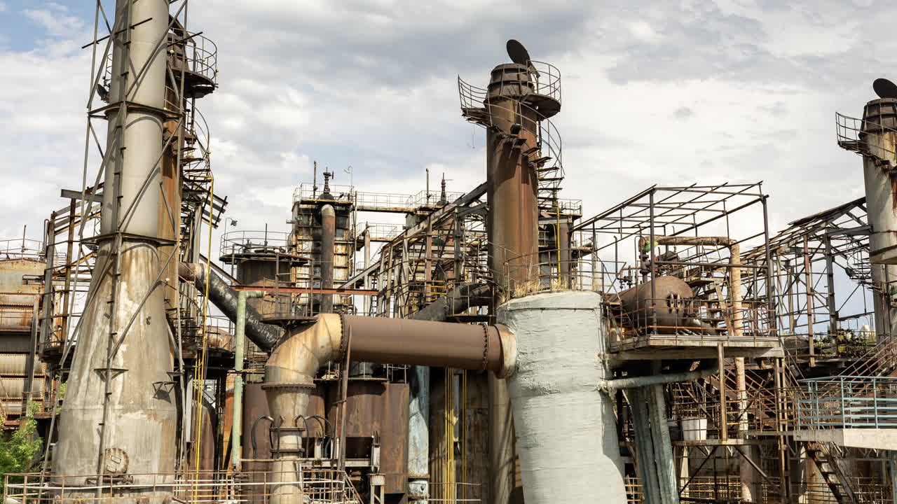 Timelapse of the Beijing city skyline from a high vantage point in vertical